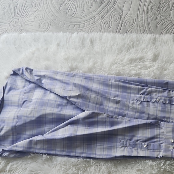 Calvin Klein Blue Dress Shirt with Point Collar - Picture 3 of 5